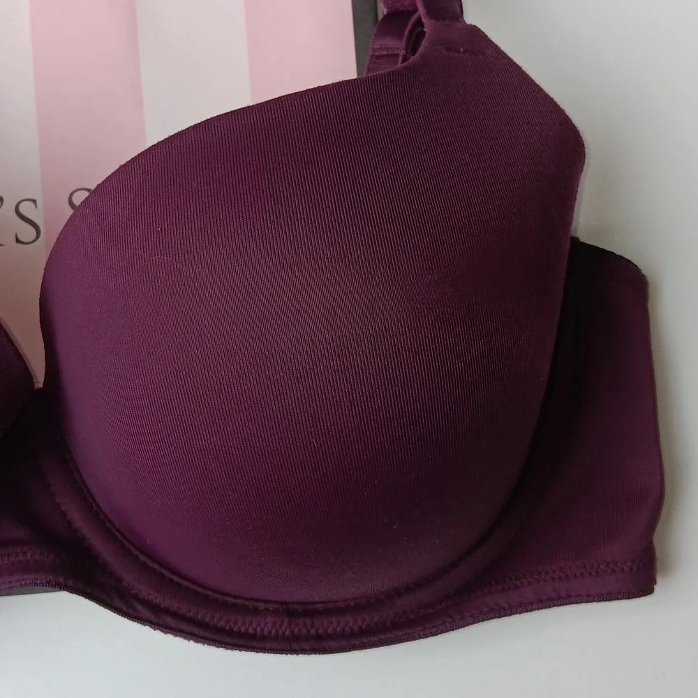 PINK Victoria's Secret Deep Purple Bra Push-up Size34C - Picture 4 of 7